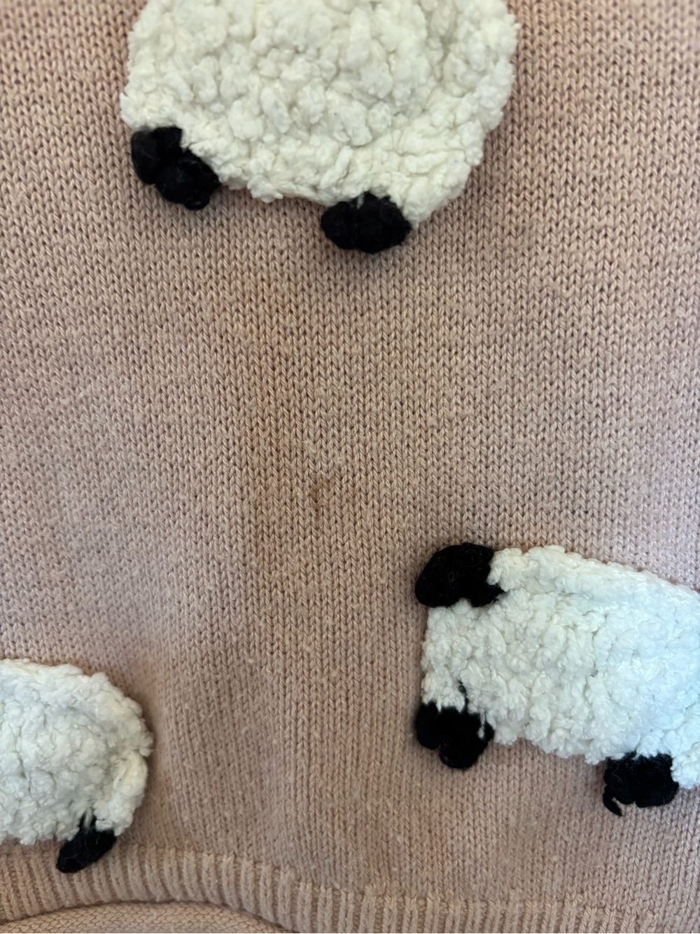 Zara Girls Sheep Appliqué Sweater | A10 - Picture 6 of 6